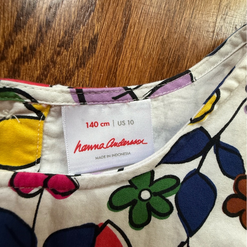NWOT Hanna Andersson Floral Dress Sz 10 - Picture 8 of 8